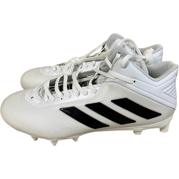 Mens Adidas Freak Mid Football Cleats White Black FX2124 Size 9.5 - Picture 8 of 10